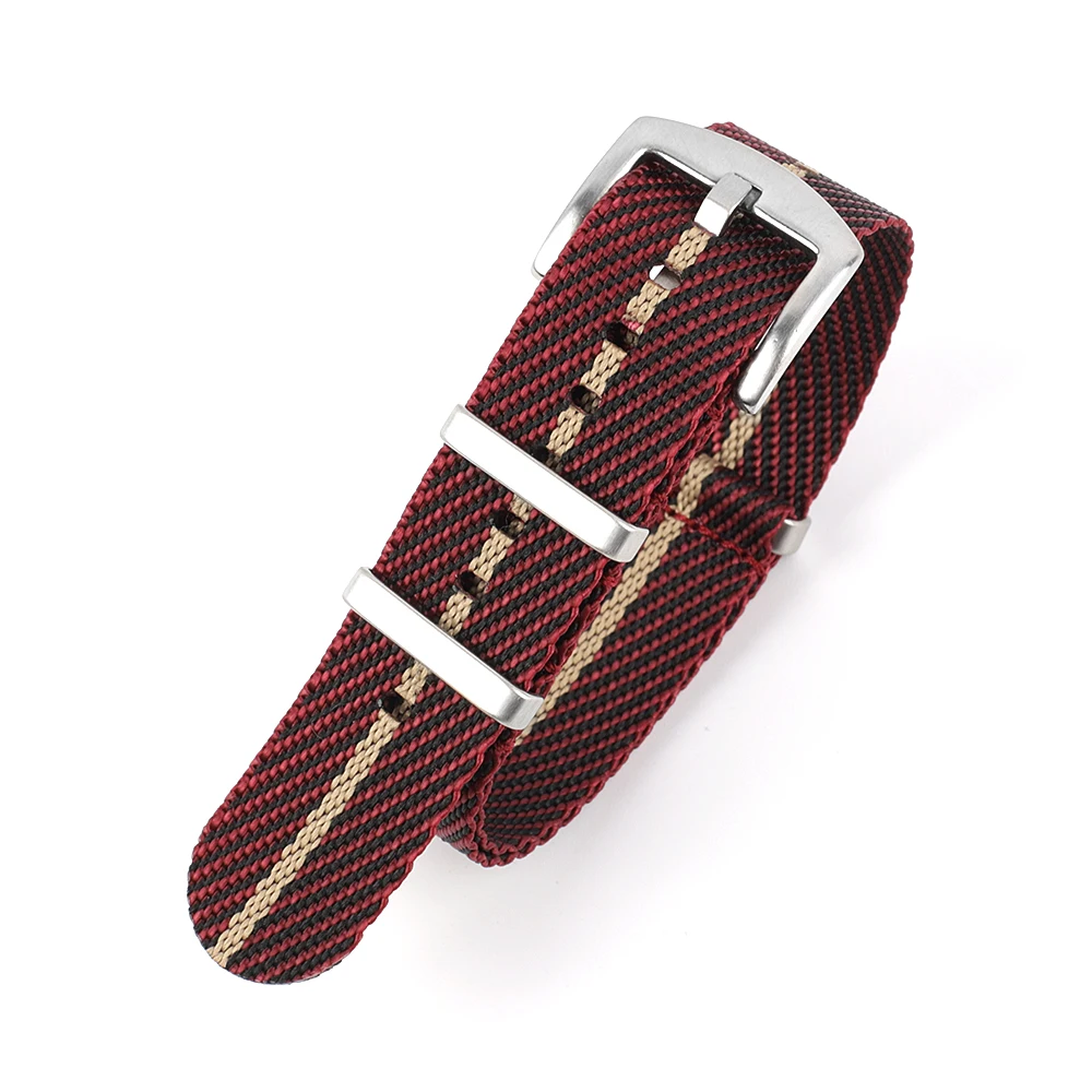 Nylon Nato Strap 20mm 22mm Stripe Watchband Replacement Watch Band Military Wristband Accessories For Tudor Nato Watch Strap