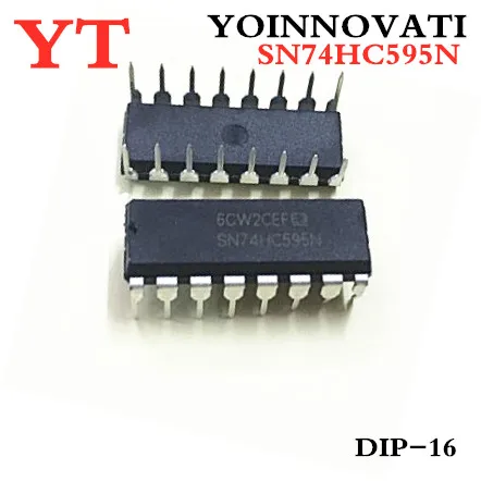 200 шт. SN74HC595N SN74HC595 74HC595 DIP-16 IC | Электронные компоненты и принадлежности