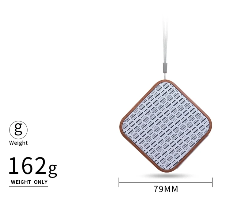 Деревянные зерна Мини Bluetooth динамик Портативный Открытый беспроводной динамик стерео музыка объемный Поддержка Bluetooth TF AUX USB