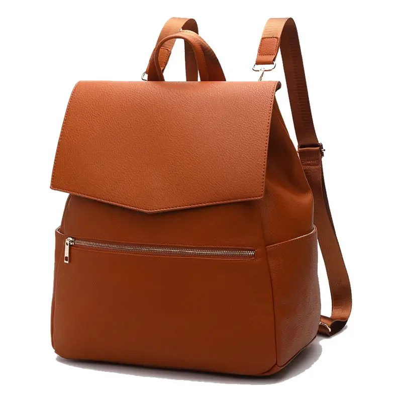 Large PU Leather Diaper Bag Backpack +Changing Pad+Stroller Straps