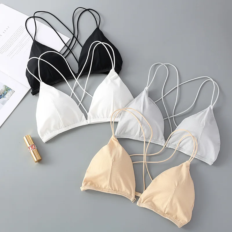 

Sexy Women Bra Push Up Bra Front Closure Lingerie Wireless Bralette Small Cup Seamless Underwear