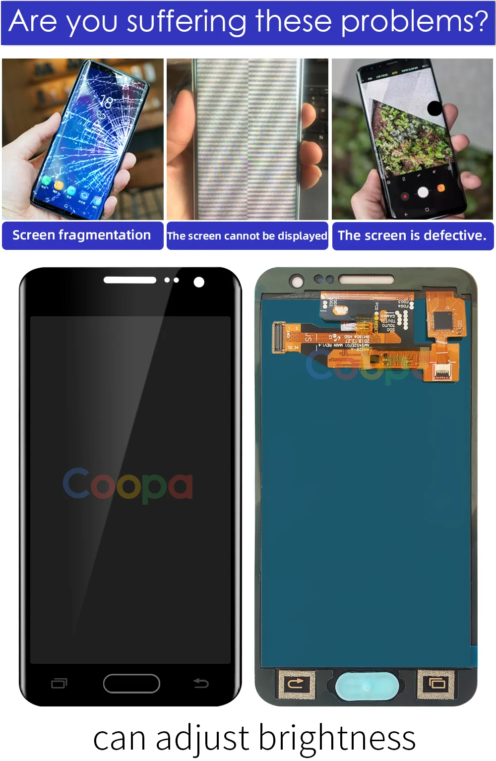 4," ЖК-дисплей для samsung Galaxy A3 A300 A300F A300M ЖК-дисплей сенсорный экран сборка яркость можно отрегулировать подходящую кнопку
