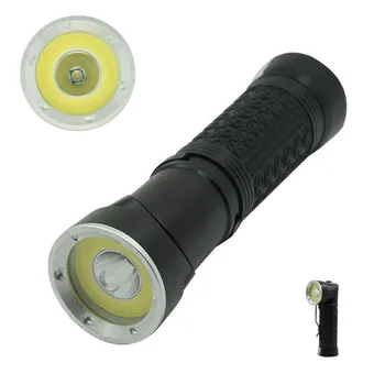 

Foldable T6 LED Flashlight Mini COB Torch White Red Light Flash Light with Magnetic Tail 4-Modes Penlight for Camping Hunting