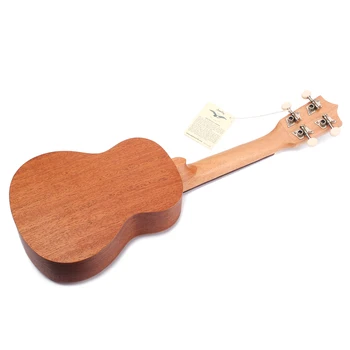 

21'' Sapele 4 String Ukulele Beginners Practice Music Instrument Gift Brown