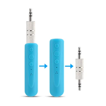 

Mini 3.5mm Jack Bluetooth Car Kit Handsfree Music Audio Receiver Adapter Auto Bluetooth AUX Microphone For Speaker Headphone