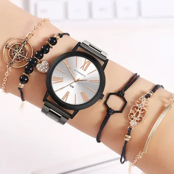 

ECONOMICXI Popular Quartz Watch Luxury Bracelet Gemstone Star Bracelet for Women's Watch Fashion Alloy Clock Bracele Watch