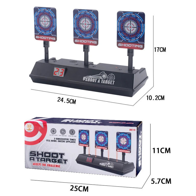 DIY High Precision Scoring Auto Reset Electric Target For Nerf Gun Accessories Toys for outdoor Fun Sport Toy Parts