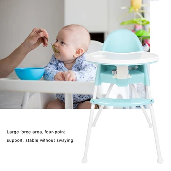 

Baby High Feeding Chair Portable Kids Table Foldable Dining Chair Adjustable Height Multifunctional Food Chair With Cushion
