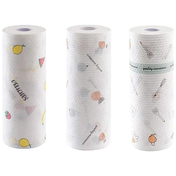 

Strong & Absorbent Paper Towel Kitchen Paper Towels with Fruit Print White Commercial Essentials Paper Towel 3 Rolls