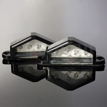 

Replacement License plate lights Accessory 4 LED Lamp Bulb Caravan Trailer