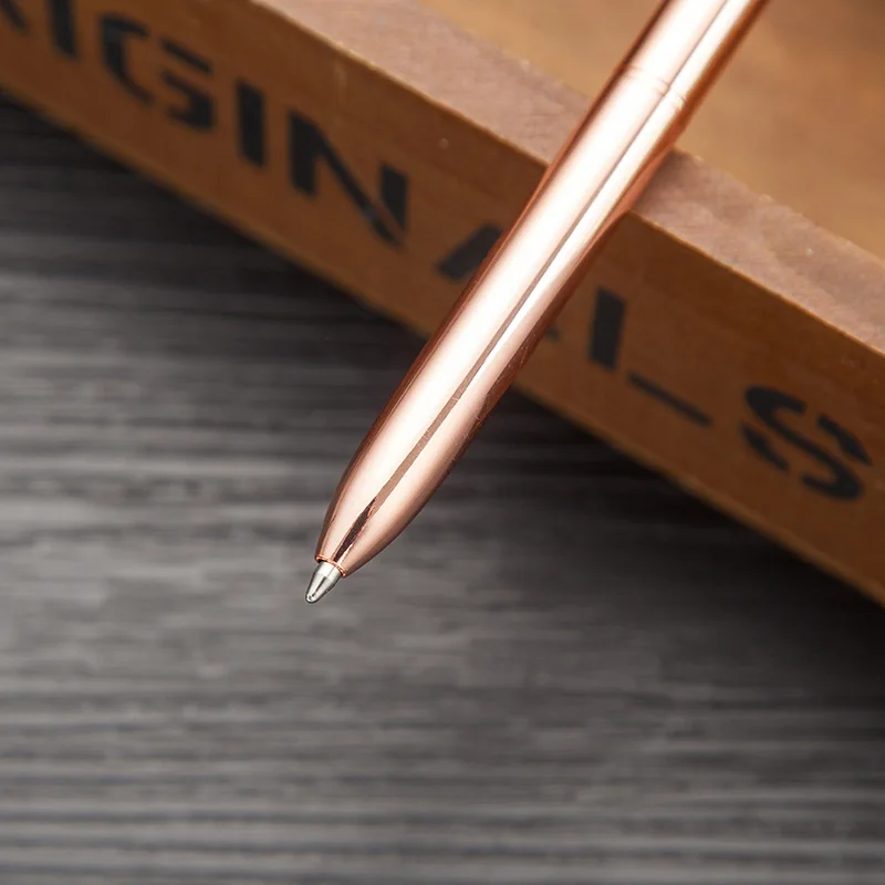 4 Penne A Sfera Metalliche A Forma Di Ananas – Oro Rosa, Argento E Pois, Punta 1.0 Mm Inchiostro Nero, Carine Per Ufficio E Scuola