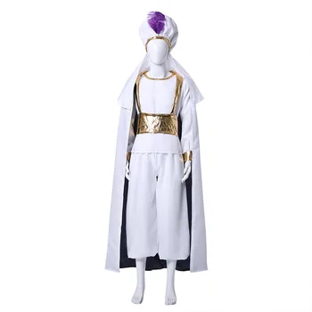 

Halloween Adult man women Party Costumes Movie Aladdin Cosplay Costume Prince Mena Massoud Outfit Aladdin Cloak Suit Cosplay