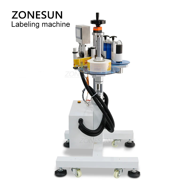 ZONESUN ZS TB852 Автоматическая круглая Этикетировочная машина для ведра Настольный