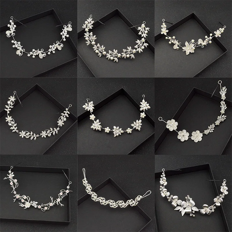 Женская Жемчужная Повязка на голову свадебный аксессуар для волос ручной работы