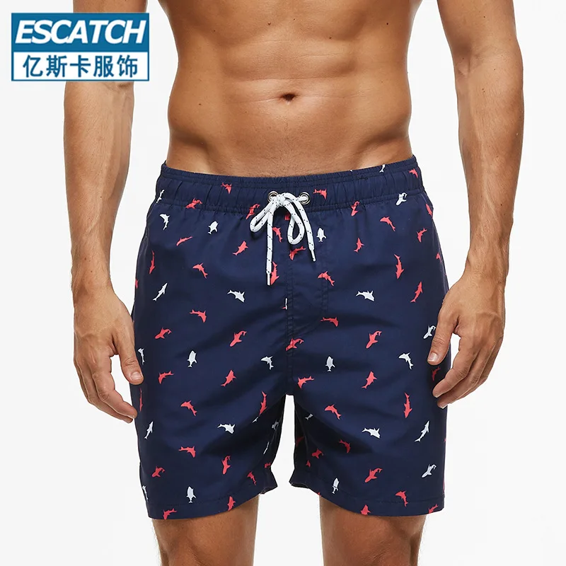 Swim Trunks Quick-drying swimwear men beach shorts men's swimming trunks suit bath man holiday shorts quarter-print swimming trunk swimsuit