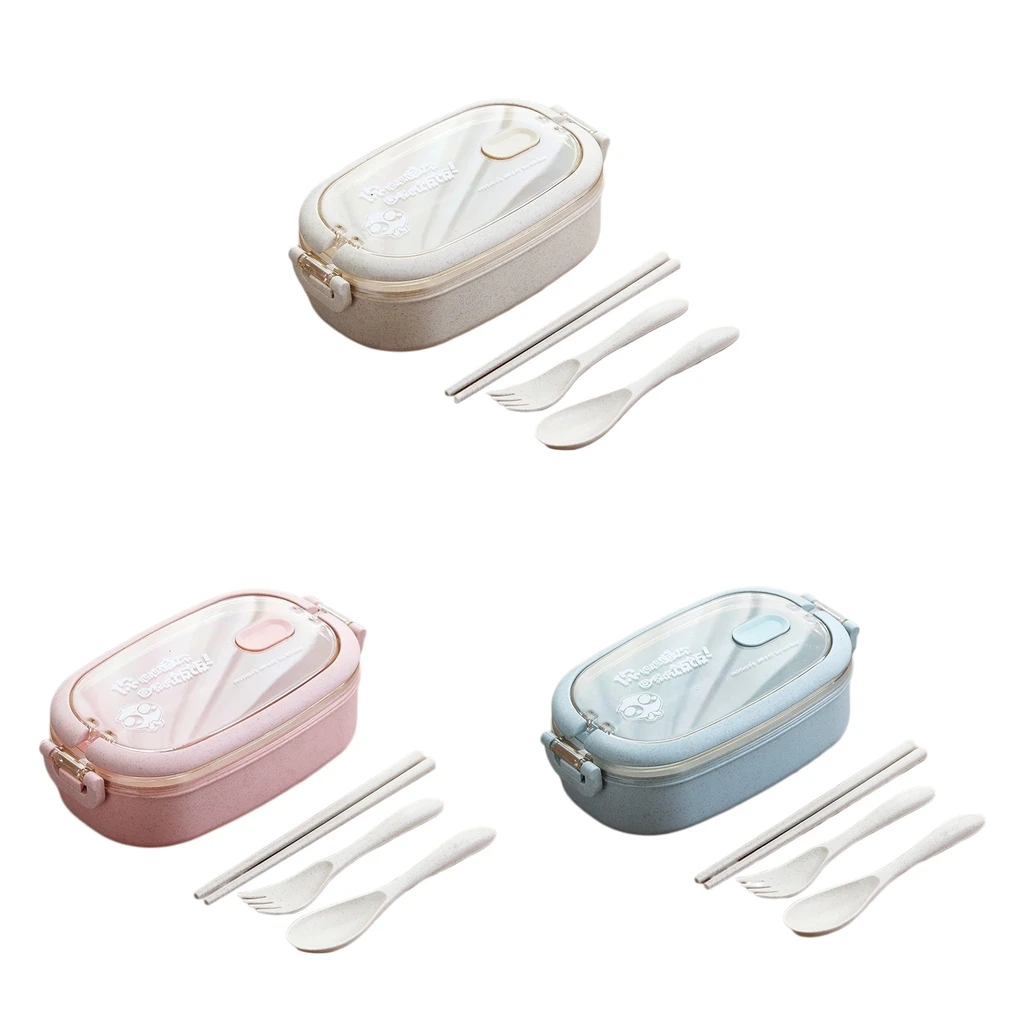 Контейнер для микроволновой печи Bento из пшеничной соломы с резервуаром стали 304 |
