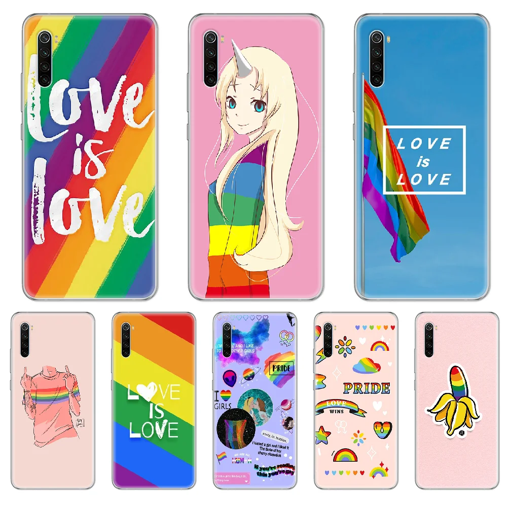 Чехол для телефона love is LGBT Rainbow Flag чехол xiaomi Redmi 3S 4A 5A 6A 5 Plus 4X 7 8 8a CC9 K20 Pro K30