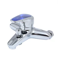 Single Handle Bathroom Basin Faucet Classic Hot/Cold Water Mixer Taps Brushed Chrome Bathroom Wall-mounted Kitchen Pull Down
