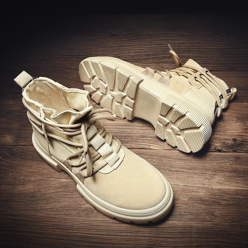 Skup Jesień buty męskie zimowe Retro Martin buty męskie Zapatos Erkek Bot buty w stylu casual wysokiej jakości obuwie trampki Bota Masculina