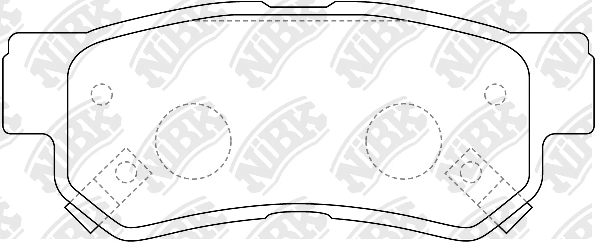 Pad rear (Hyundai Elantra (xD HD) Getz Santa Fe Sonata IV-V) pn0539 nibk brake car drive parts | Автомобили - Цена: 1 514,30 руб.