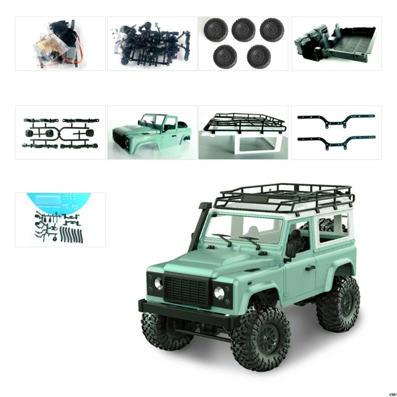 1/12 RC Рок гусеничный D90 2,4G 4WD автомобиль дистанционного управления грузовик игрушки в разобранном виде комплект защитник