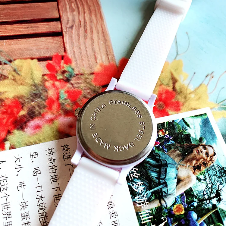 New silicone printing with children watch flowers male girl pupils leisure quartz watches the doll