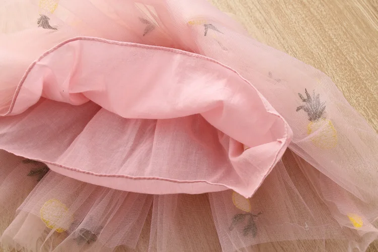 Детский костюм коллекция года, новые летние топы с открытыми плечами и расклешенными рукавами для девочек+ Пышная юбка комплект из двух предметов