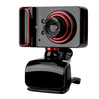 

Computer Camera with Microphone Live Video Home Class Microphone USB Plug and Play Webcam
