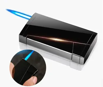 

Windproof Gas Inflatable Cigarette Lighter Brand Luxury Metal Butane Lighter Creative Flame Refillable Encendedor Gift Business