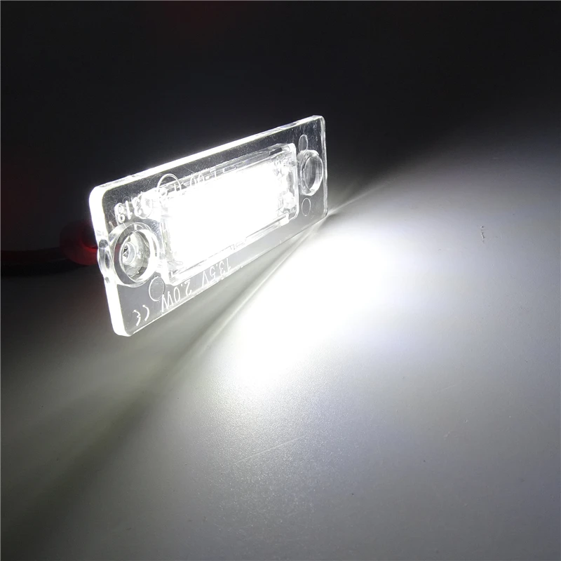 2 шт. 18SMD задний светодиодный светильник номерного знака для VW Touran/Passat B6 5D/Jetta Candy SKODA Superb 1 3U B5