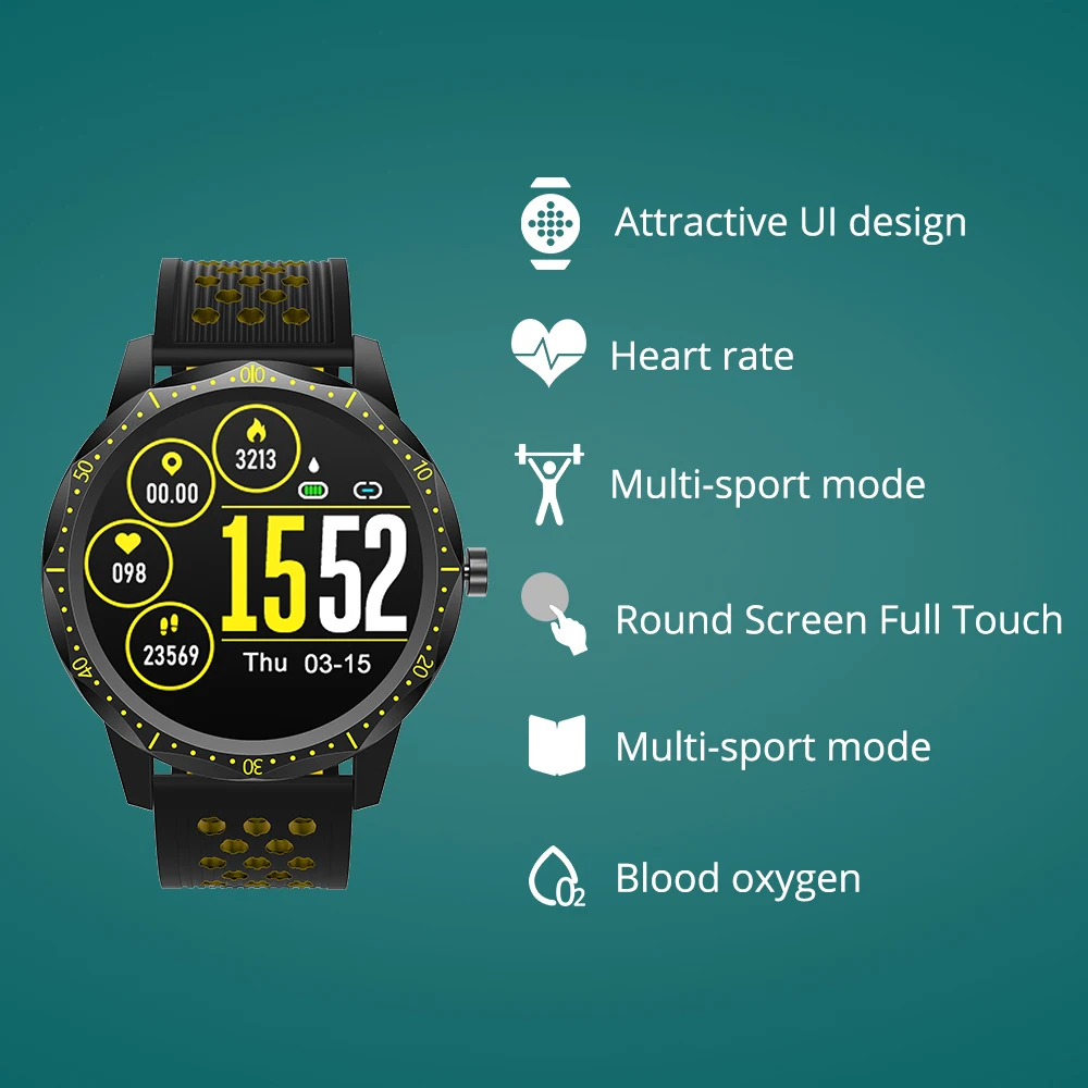  COLMI SKY 1 Pro Fitness tracker IP67 waterproof Smart watch Heart Rate Monitor Bluetooth Sport Men  - 4000226601693