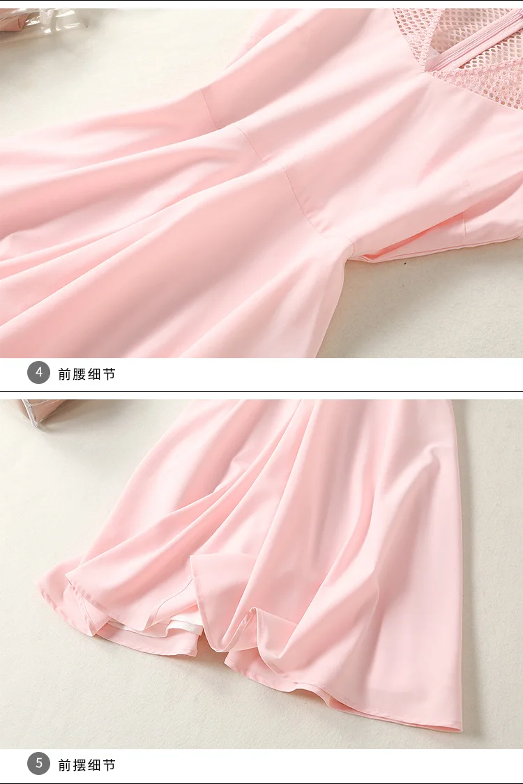 Женское Открытое Розовое сексуальное летнее платье vestidos mujer Verano без рукавов с лепестками лотоса вечерние платья Lange Jurken D9007