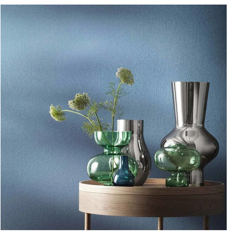 Новинка, скандинавские цветные стеклянные вазы, настольный цветочный горшок, зеленая ваза для растений, аксессуары для украшения дома, Современная столешница, художественная ваза