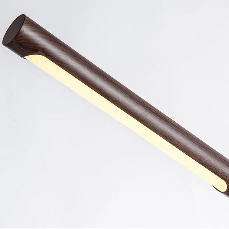 LED Table Lamp for Bedroom Bedside Nightstand Decoration Modern Minimalist Foldable Wood Grain Study Reading Desk Light - 4