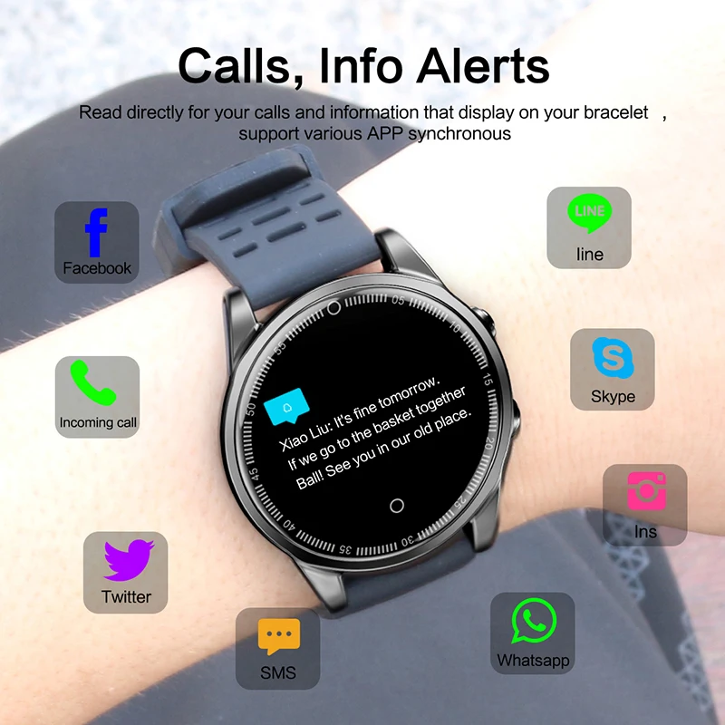Nennbo R13 PRO Smart Watch 2.5D IPS Screen Waterproof Heart Rate Monitor Blood Pressure Fitness Tracker Sport Wristband
