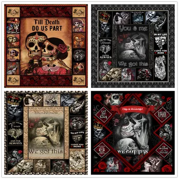 

Nordic Skulls Series Carpets For Living Room Bedroom Area Rug Terror 3D Printed Halloween Party Mat Horror Home Decor Big Carpet