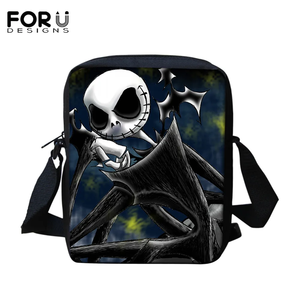 

FORUDESIGNS Halloween Jack Pattern Bags For Teenager Girls 2020 Small Flaps Female Shoulder Bags Casual Ladies Messenger Bags