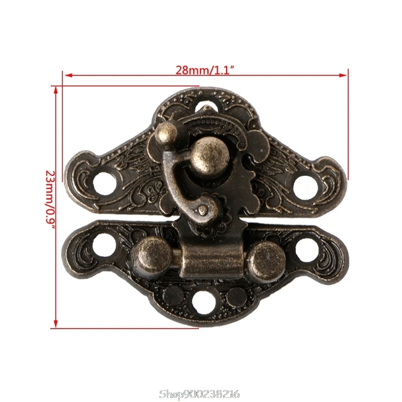 Vintage Zinc Alloy Latch for jewelry box hasps decorative latches