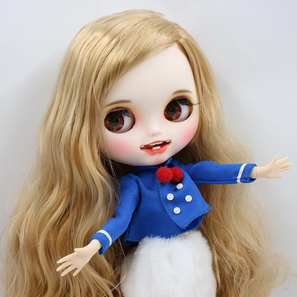 Кукла Blyth ICY DBS для серии № BL3715 светлые волосы открытый рот с зубами резные губы
