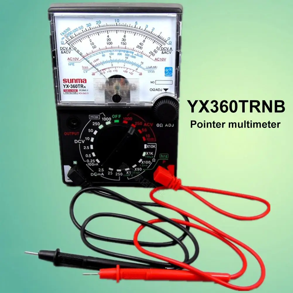 

New YX- 360TRNB Mini Portable high accuracy Poin-ter Multimeter with Test Pen Tool For Measuring DC / AC Voltage and DC Curre