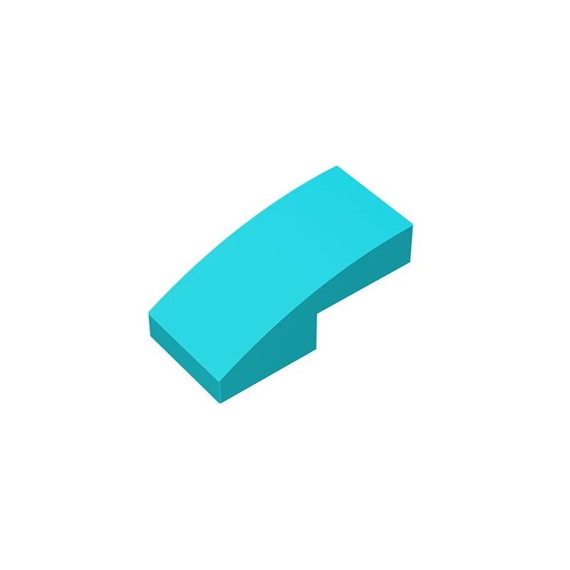 2 x 1 Curved Slope Building Brick – detail image 5