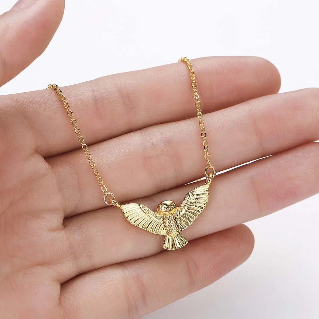 QIMING Eagle Bird Hawk Owl мужское ожерелье Винтажные Ювелирные аксессуары в стиле панк статусные модные ювелирные изделия животное Женское Ожерелье
