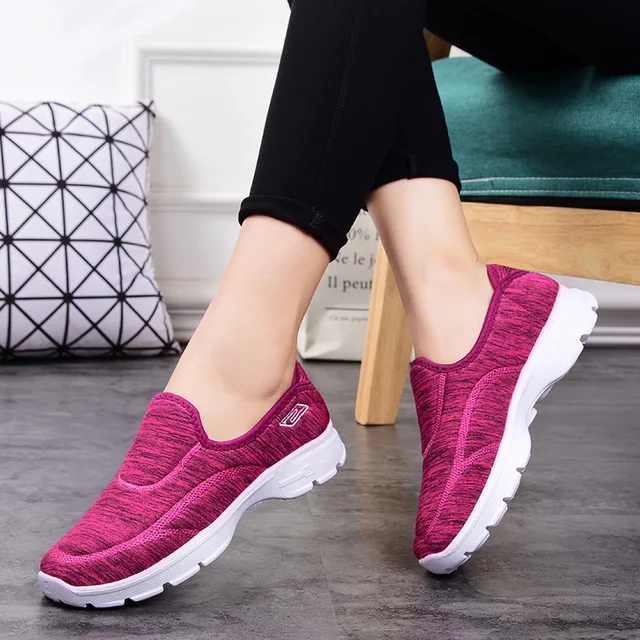 US $9.99 2019 Women Sneakers Vulcanized Shoes fashion Sneakers Women Slip On Flat Shoes Women Plus Size Loaf