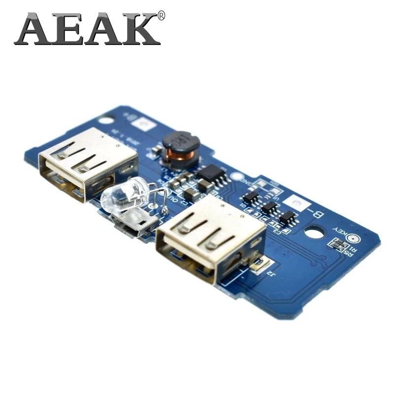 AEAK 5V 2A 18650 модуль зарядного устройства для внешнего аккумулятора печатная плата
