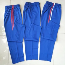 Сезон: весна–лето тонкий стиль синий Средняя школа студентов школьная форма, штаны Начальная школа старшей школы Для Мужчин's WO Для мужчин, спортивные брюки