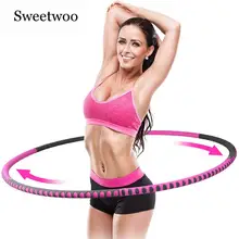 Съемный спортивный обруч из нержавеющей стали, 6 секций, фитнес-круг, похудение, фитнес-тренировка Кроссфит, оборудование