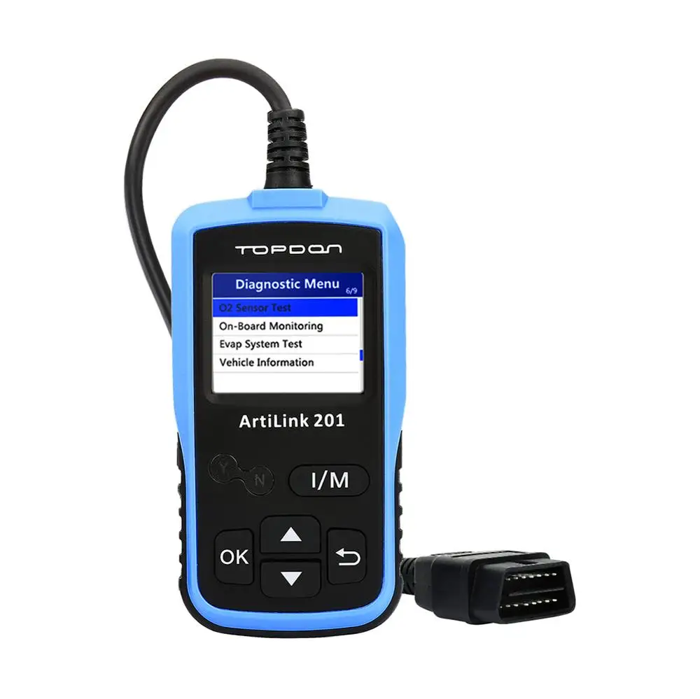 TOPDON AL201 TOPDON arilsink 201 OBD2 автомобильный считыватель кодов полная функция OBD2 AL201 контрольный светильник двигателя(MIL) Live Data Freeze Frame Просмотр данных - Цвет: TOPDON AL201