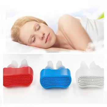 

New Silicone Anti Snore Clip Nasal Dilator Stop Snoring Nose Clip Air purification Sleep Rest Tray Sleeping Aid Apnea Device