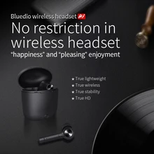 Newest Bluedio HI TWS Black Common Soprt In-ear Wireless Earphone HiFi Phone Game Earphone