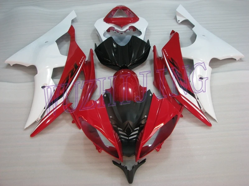 Обтекатель мотоцикла YZF R6 13 12 обтекатель комплекты YZF600 R6 10 11 Белый Красный обтекатель мотоцикла YZFR6 2008 - Цвет: INJECTION mold